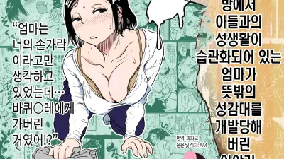 쓰레기장이 된 방에서 아들과의 성생활이 습관화되어 있는 엄마가 뜻밖의 성감대를 개발당해 버린 이야기.